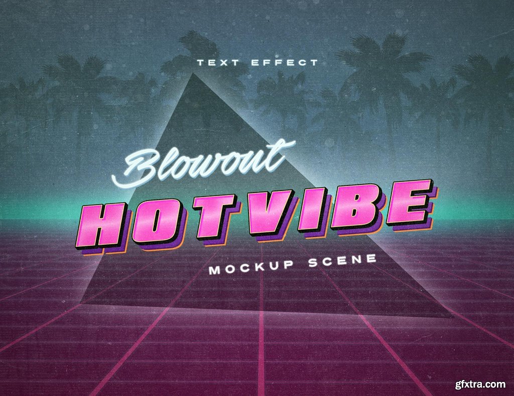 Download 80S Retrowave Neon Text Effect Mockup 344586773