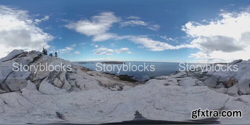 Videoblocks - 360 Video Footages Maine\'s Majestic Rocky Coast | Footages