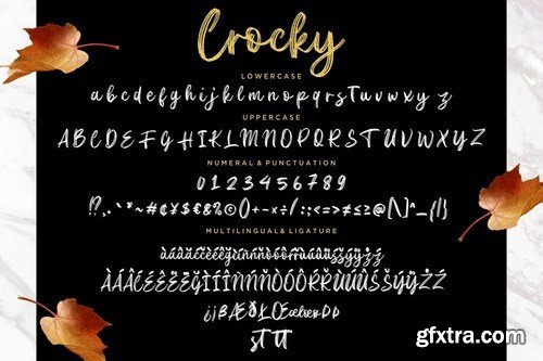 Crocky Handbrush Typeface