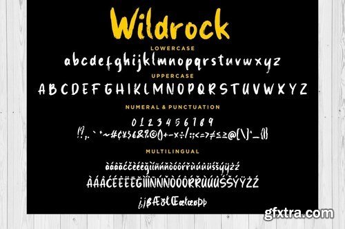 Wildrock Handwritten Brush Font