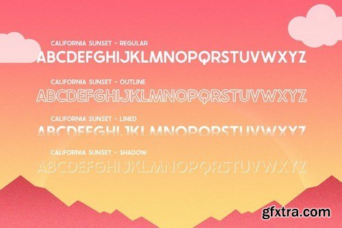 CM - California Sunset Font Family 4871042