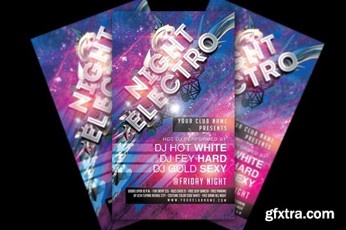 Electro Night Party Flyer