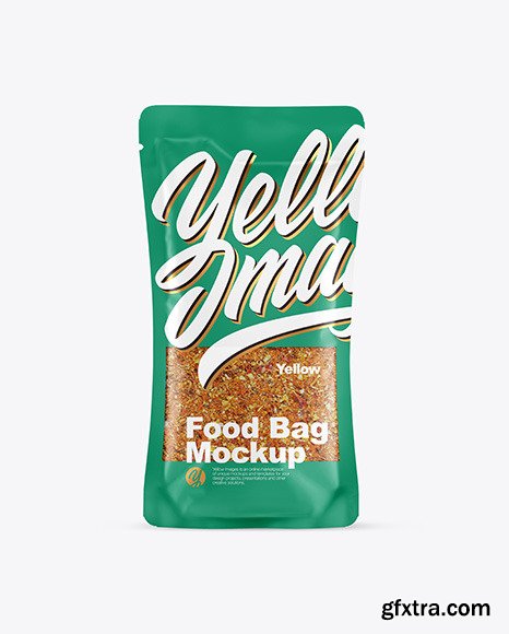 Food Bag With Seasoning Mockup 58874