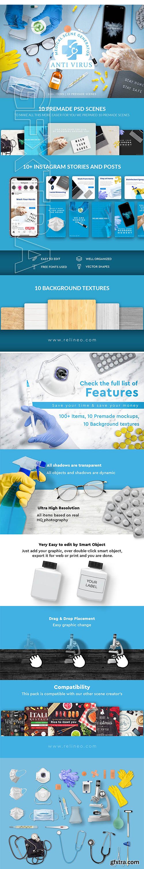 CreativeMarket - AntiVirus - Medical Scene Generator 4871008