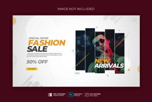 Dynamic Square Modern Web Banner Template Sweatshirt Premium PSD