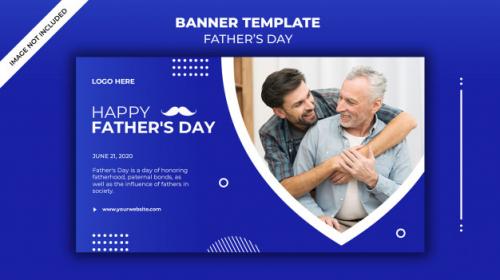 Father's Day Banner Template Premium PSD