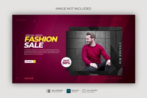 Frame Modern Dynamic Clean Simple Web Banner Template Sweatshirt Premium PSD