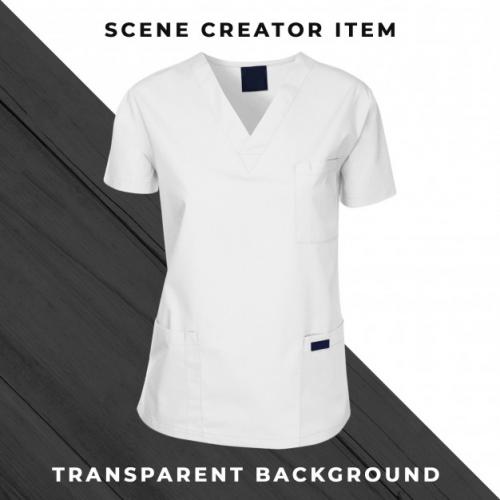 Medical Shirt Isolated With Clipping Path Premium PSD