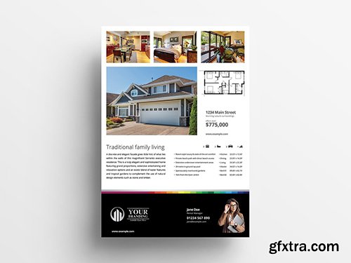Simple Real Estate Flyer Layout 341104275