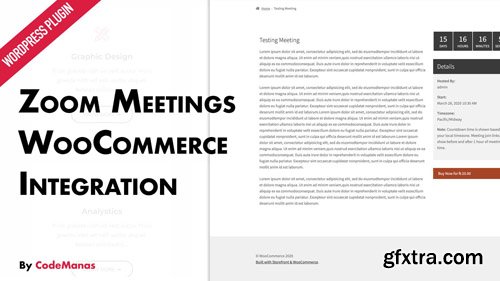 Zoom Meetings for WooCommerce v2.1.5 - NULLED