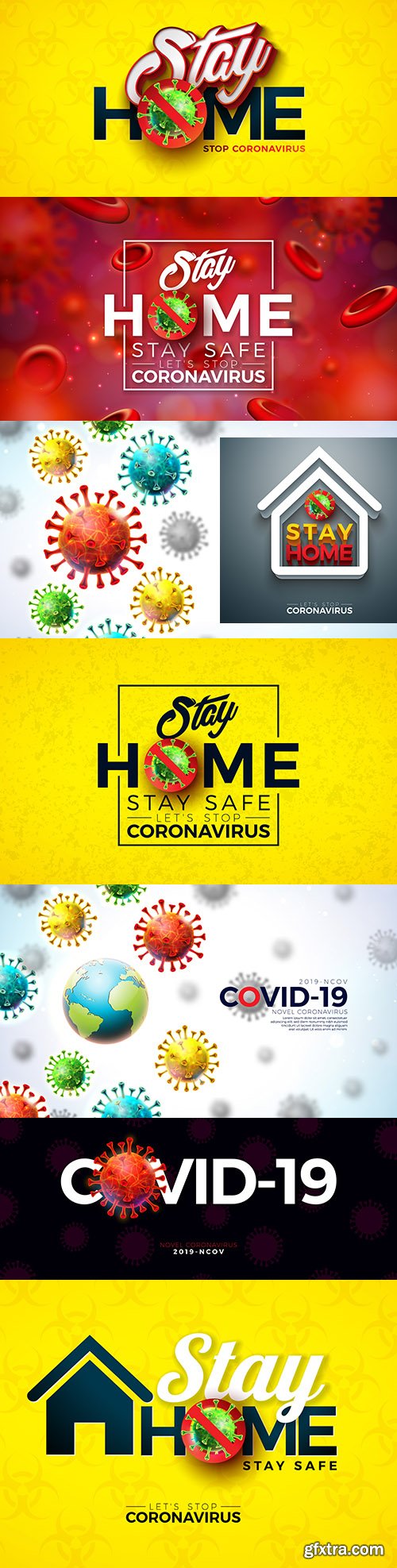 Stay home Covid-19 coronavirus and viral cell outbreak design
