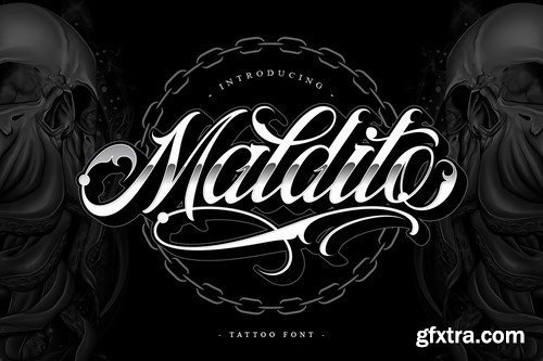 CM - Maldito Font Tattoo Style 4879169