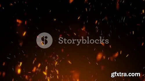 Videoblocks - Looping Embers 1080p | Video Loops Motion Background