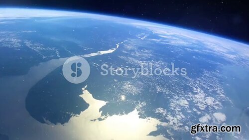 Videoblocks - Realistic Planet Earth from space | Video Loops Motion Background