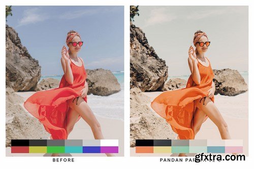 50 Papaya Orange Lightroom Presets and LUTs