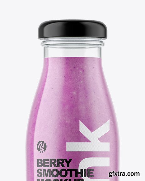 Berry Smoothie Bottle Mockup 59035