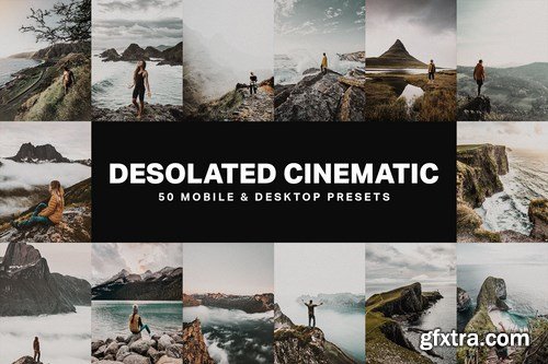 50 Desolated Cinematic Lightroom Presets and LUTs