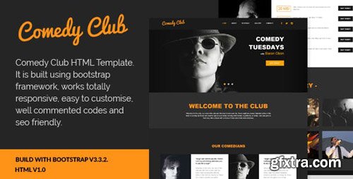 CodeCanyon - Comedy Club v1.0 - Entertainment HTML Template (Update: 13 August 19) - 13593853