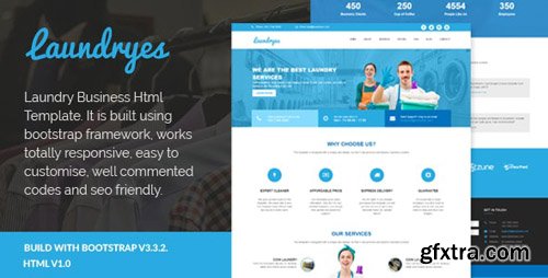 ThemeForest - Laundryes v1.0 - Laundry Business Html Template (Update: 8 March 2016) - 12905912