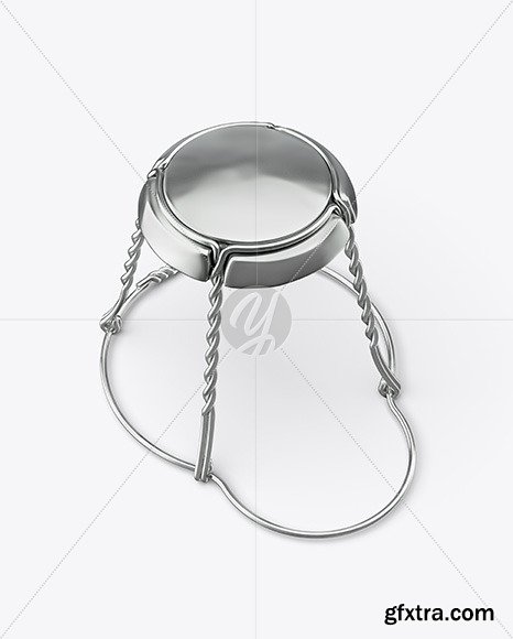 Metallic Champagne Muselet Mockup 59004