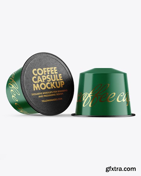 Two Coffee Capsules Mockup 59034