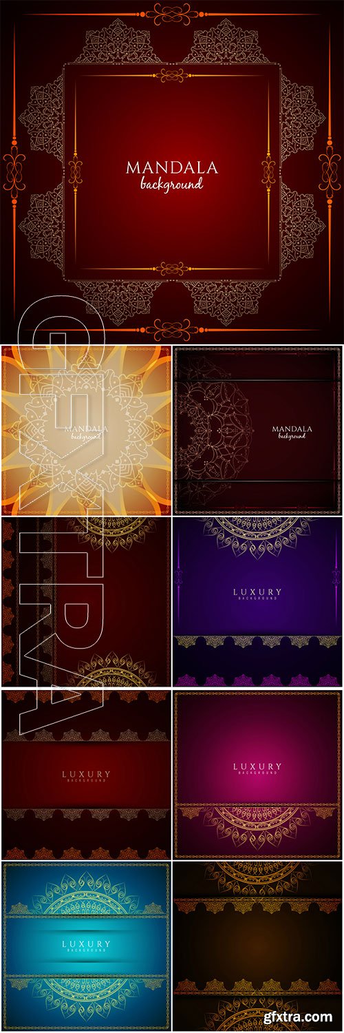 Luxury mandala vector background