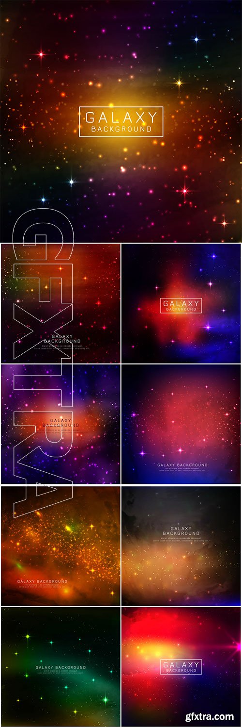 Abstarct modern galaxy vector background