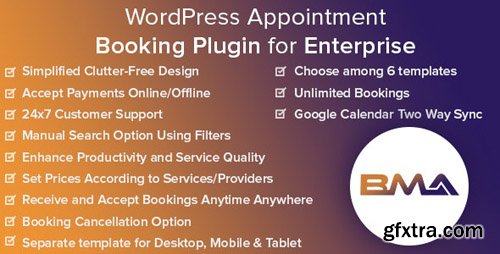 CodeCanyon - BMA v1.2.1 - WordPress Appointment Booking Plugin for Enterprise - 25230155 - NULLED