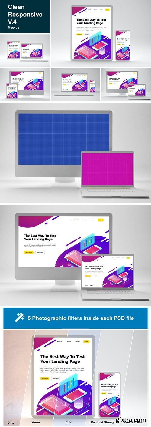 Clean Responsive Mockup V.4