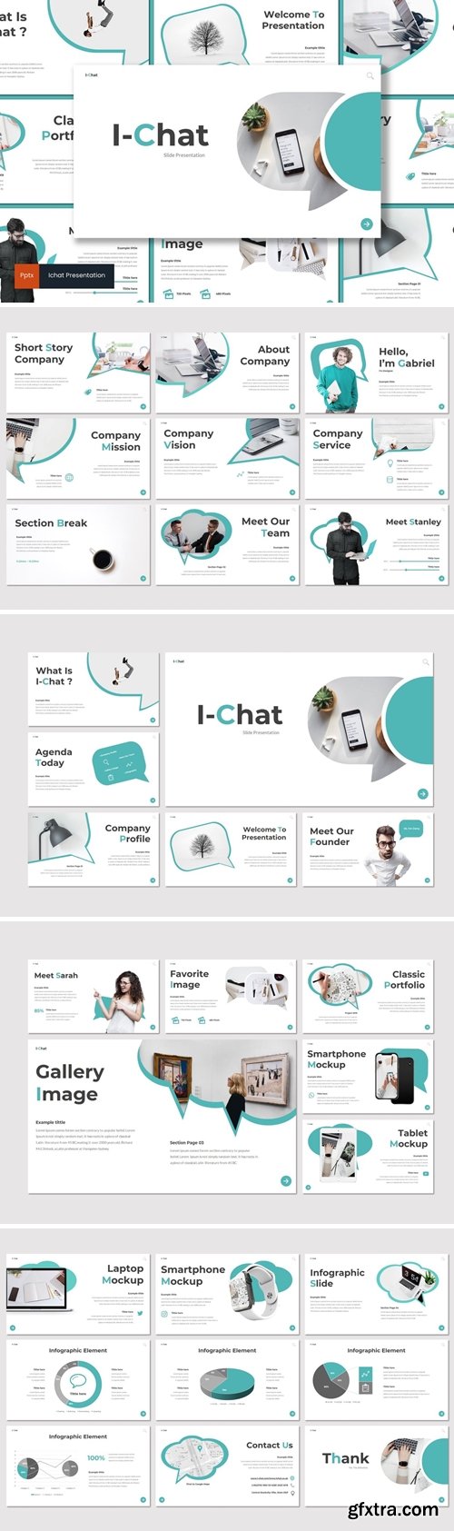 Ichat Powerpoint, Keynote and Google Slides Templates