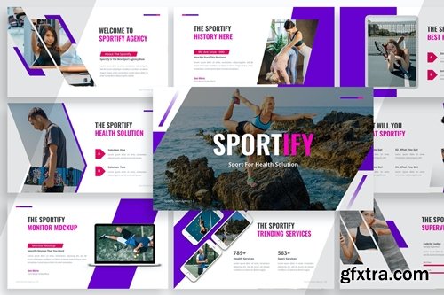 Sportify - Healthy Sport Powerpoint, Keynote and Google Slides Templates