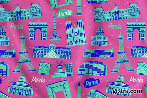 Paris Seamless Pattern