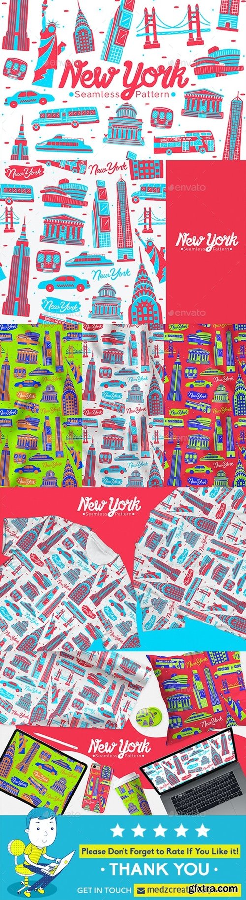 GraphicRiver - New York Seamless Pattern 25654779