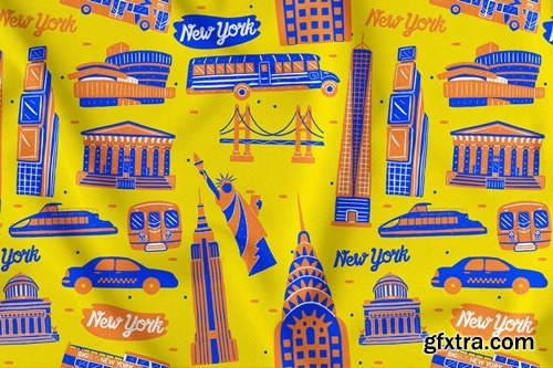 New York Seamless Pattern