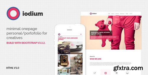 ThemeForest - Iodium v1.0 - Minimal Onepage Personal/Portofolio - 11785026