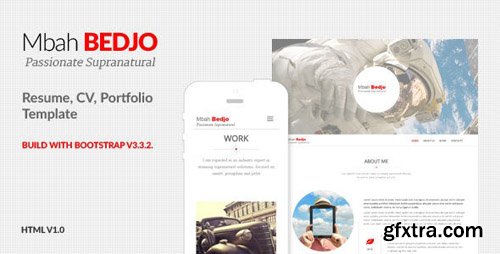 ThemeForest - Bedjo v1.0 - Resume, CV, Portfolio Template - 11784859