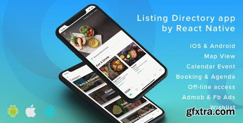 CodeCanyon - ListApp v1.7.5 - Listing Directory mobile app by React Native (Expo version) - 21456447