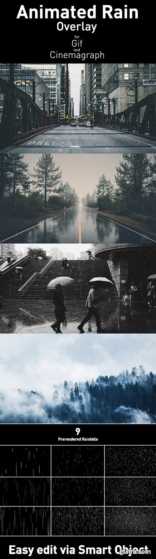 Graphicriver Animated Rain Overlay 18600498