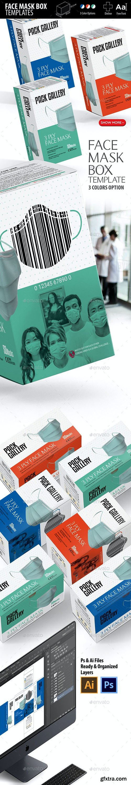 Graphicriver Face Mask Box Templates 26317981