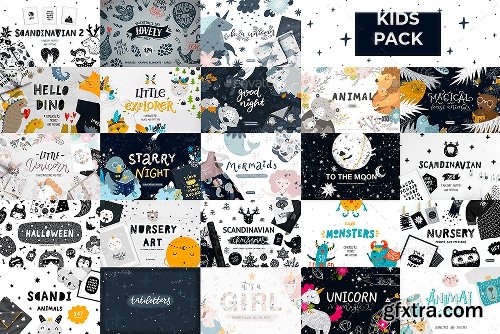 Graphicriver 2850+ Kid Pack Graphics And Pattern 26181863