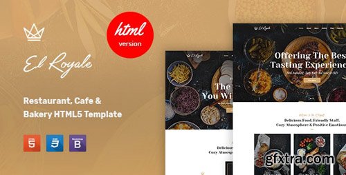 ThemeForest - Elroyale v1.0 - Restaurant & Cafe HTML5 Template - 26314061