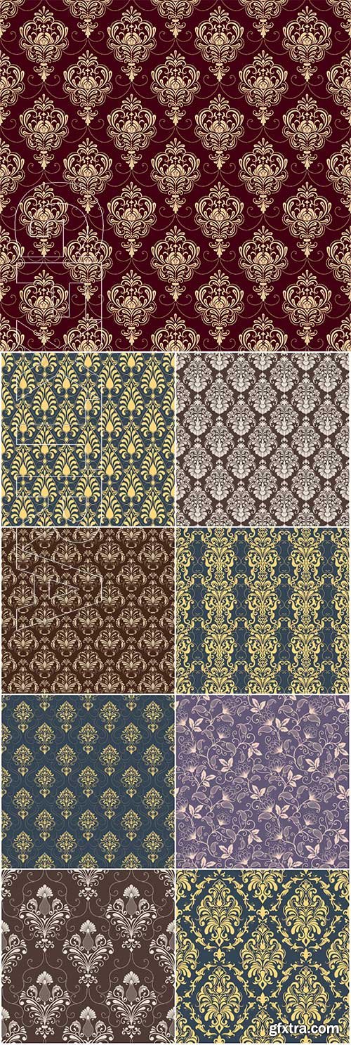 Vector flower seamless pattern, elegant texture