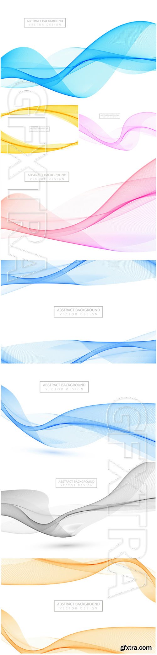 Abstract stylish vector wave background