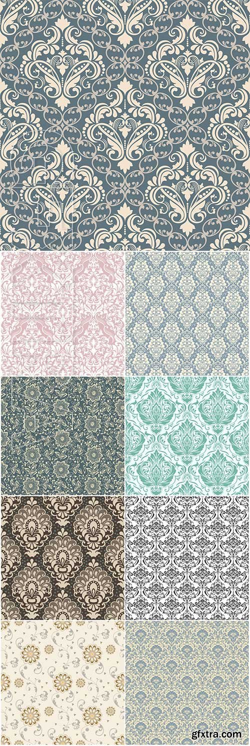 Vector damask seamless pattern