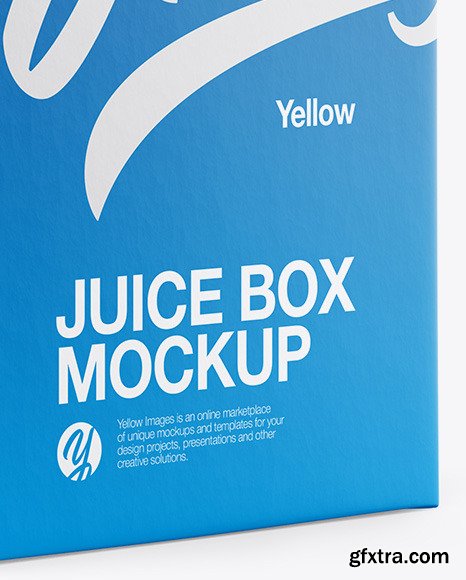 Milk Box Mockup - Half Side view 58677