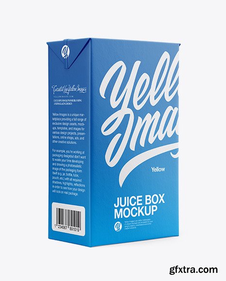 Milk Box Mockup - Half Side view 58677