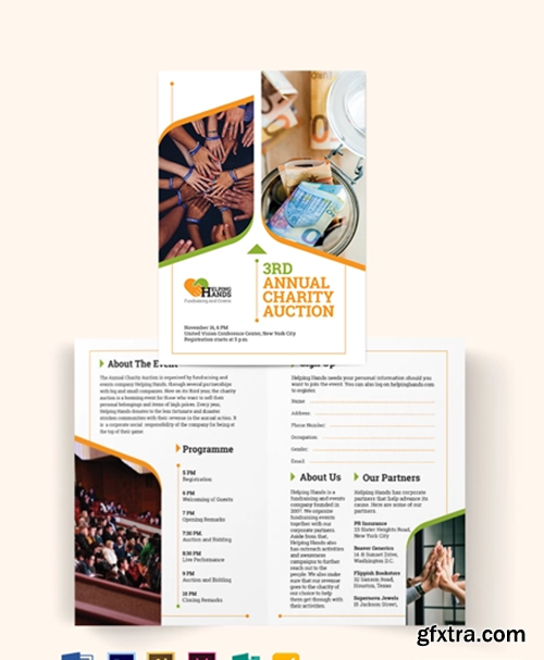 Fundraising-Event-Bi-Fold-Brochure