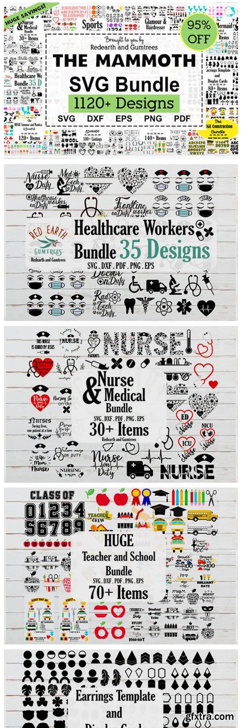 The Amazing Mammoth SVG Crafting Bundle 4026100