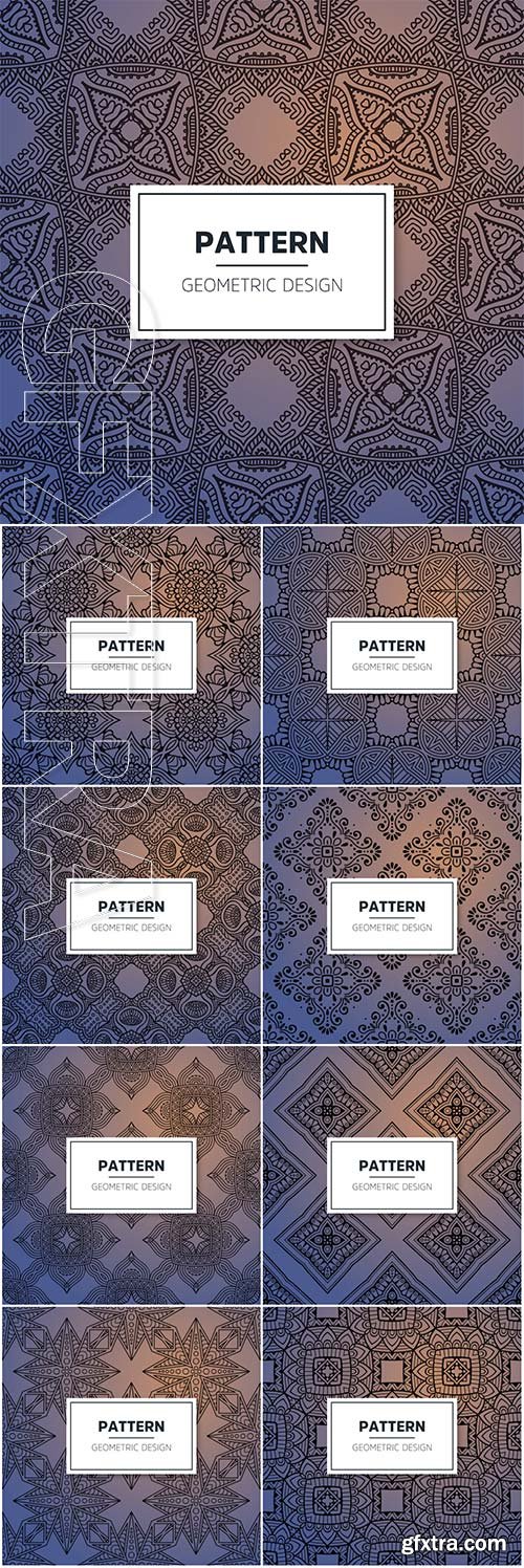 Luxury ornamental mandala seamless vector pattern # 5