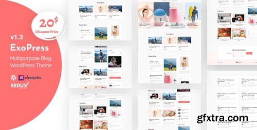 ThemeForest - Exopress v1.3 - Multipurpose Personal Blog WordPress Theme - 24258455